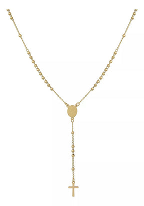 Terço Banhado a Ouro 18k 45cm