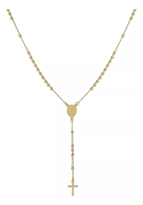 Terço Banhado a Ouro 18k 45cm