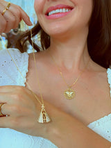 KIT PROTEÇÃO BANHADO A OURO 18K